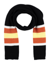 BERNA BERNA MAN SCARF BLACK SIZE - ACRYLIC, WOOL