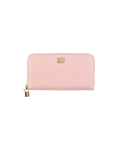 Dolce & Gabbana Wallets In Light Pink