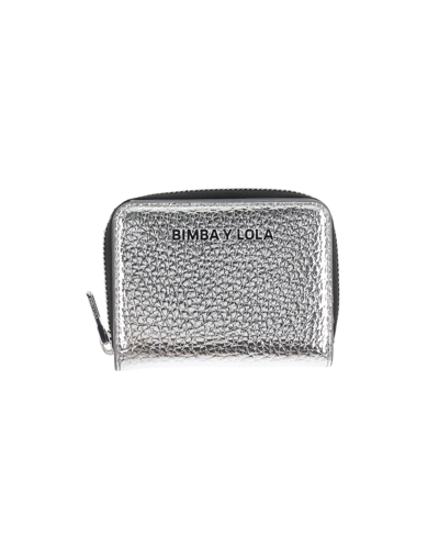 ◎BIMBA Y LOLA◎ Silver emblem card wallet B246AIV028SIF Bimba Y Lola Wallets In Silver | ModeSens