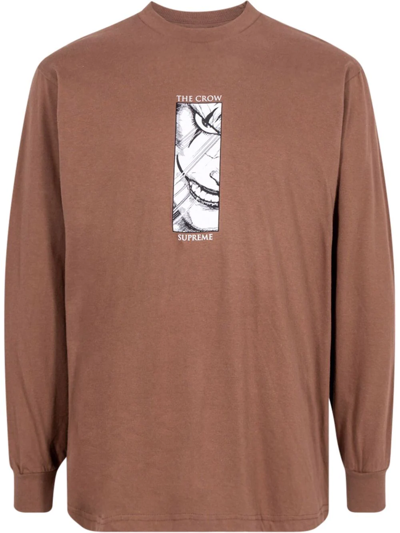 Supreme The Crow Graphic-print Sweatshirt In Brown