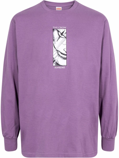 Supreme The Crow Crew-neck Sweatshirt In Pink