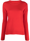 Zadig & Voltaire Cici Heart Patch Merino Wool Sweater In Rot