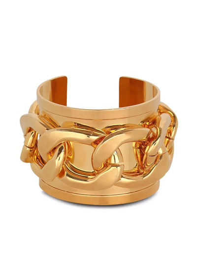 Balmain Chunky Chain-embellished Ring In Gold