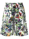 Mauna Kea Floral-print Track Shorts In Weiss