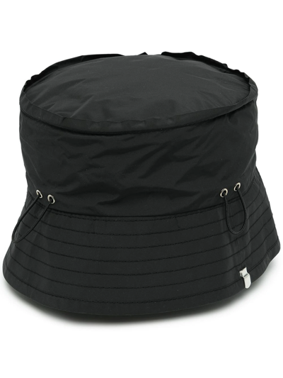 Craig Green Paper Curved-brim Shell Bucket Hat In Schwarz