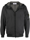 Stone Island Nylon Bomber Jacket In Grau