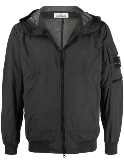 STONE ISLAND COMPASS-PATCH HOODED JACKET