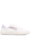 PURAAI SLOGAN-PRINT LOW TOP SNEAKERS