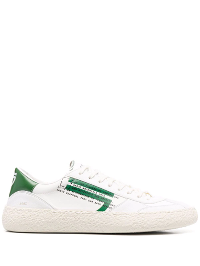 Puraai Slogan-print Low Top Sneakers In White