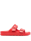 Birkenstock Arizona Eva Rubber Sliders In Red