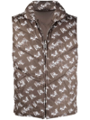 Erl Unisex Reversible Puffy Quilted Down Vest In Grün