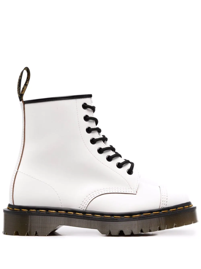 Dr. Martens' Bex Toe Cap Ankle Boots In White