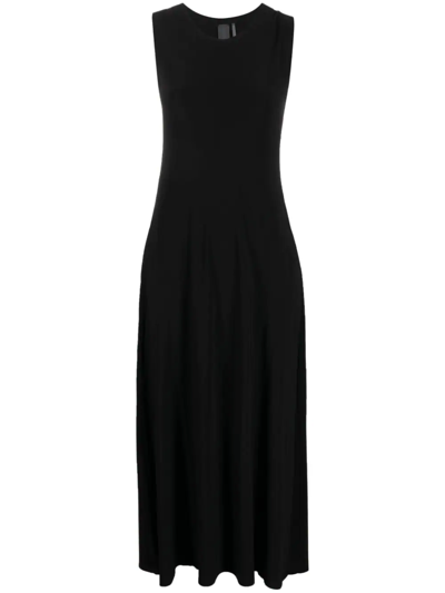 NORMA KAMALI SLEEVELESS VELVET LONG DRESS