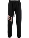 Amiri Bandana Logo Print Track Pants In Schwarz