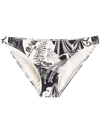 TORY BURCH BOTANICAL-PRINT SLIP-ON BIKINI BRIEFS