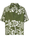 Just Don Hawaiian-print Shirt In Green