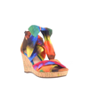 Impo Women's Omyra Ankle Wrap Wedge Sandals Women's Shoes In Sunset Multi