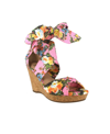 Impo Women's Omyra Ankle Wrap Wedge Sandals Women's Shoes In Pink Multi