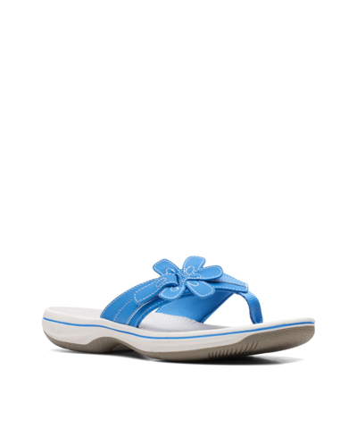 Clarks Women's Cloudsteppers Brinkley Flora Sandals In Blue - Synthetic