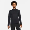 Nike Men's Dri-fit Element Half-zip Running Shirt In Black/reflective Silver