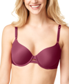 Warner's No Side Effects Underwire Bra In Amaranth