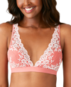 Wacoal Embrace Lace Convertible Plunge Soft Cup Wireless Bra In Faded Rose/white Sand