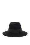 Maison Michel Virginie Water-resistant Wool Felt Fedora Hat In Black