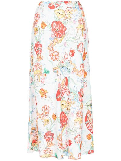 Rixo London Rixo - Kelly Skirt In Holiday - Atterley In Multicoloured