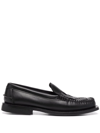 HEREU NONBELA WOVEN-LEATHER LOAFERS