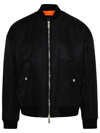 Dsquared2 Black Polyamide Eviction Bomber Jacket In Black