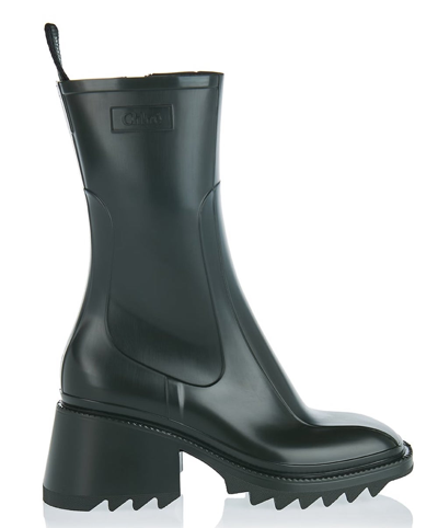 Chloé Green Betty Rain Boots