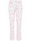 Chiara Ferragni Rainbow-print High-waisted Jeans In White