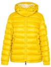 Moncler Dalles Water Resistant Down Puffer Jacket In Yellow