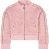 MICHAEL KORS MICHAEL KORS PINK MK LOGO SWEATSHIRT,R15102