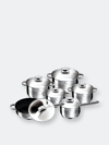 Berlinger Haus 17-piece Kitchen Cookware Set Moonlight Collection In Grey