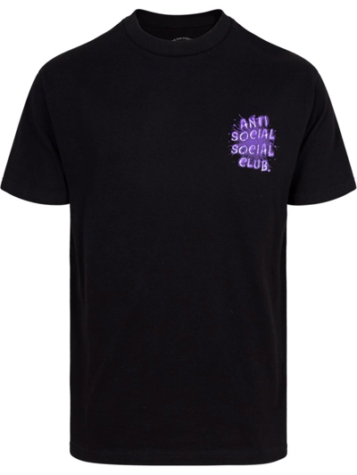 Anti Social Social Club I See Grape T-shirt In Schwarz