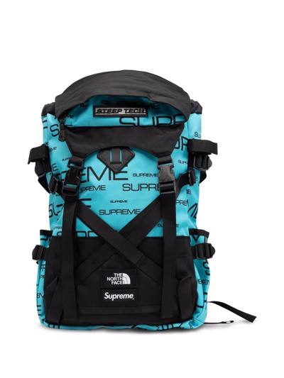 Supreme X The North Face Steep Tech Backpack In Blau