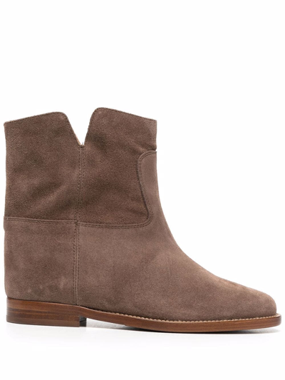 Via Roma 15 Slip-on Ankle Boots In Braun