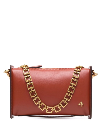 Manu Atelier Mini Carmen Shoulder Bag In Braun ModeSens
