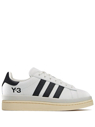 Y-3 Side Logo-print Trainers In White,black