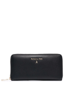 Patrizia Pepe Purse In Textured Leather In Schwarz