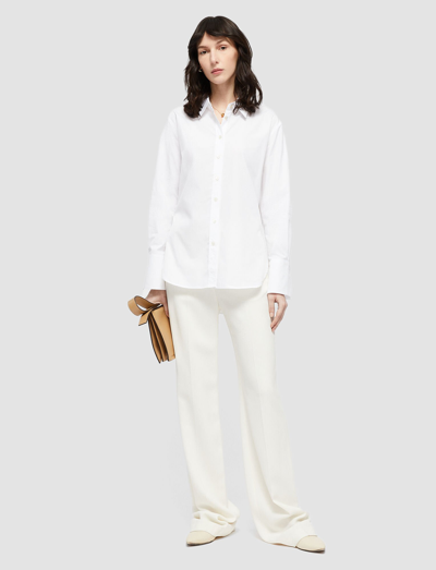 Joseph Light Poplin Joe Shirt In White