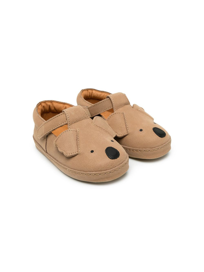 Donsje Kids' Koala Slip-on Sandals In Brown