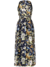 Sir Lilian Floral Print Midi Dress In Mehrfarbig