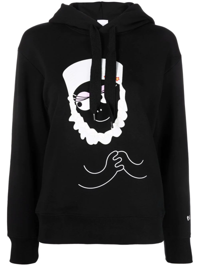 Patou Barba Hoodie In Black