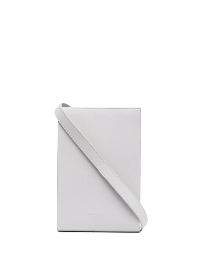 Jacquemus Leather Shoulder Bag In Grau