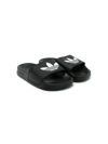 Adidas Originals Adilette Lite J Sandals In Black
