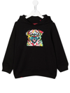 MOSTLY HEARD RARELY SEEN 8-BIT GRAPHIC PRINT COTTON HOODIE