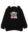 Mostly Heard Rarely Seen 8-bit Graphic Print Cotton Hoodie In Black