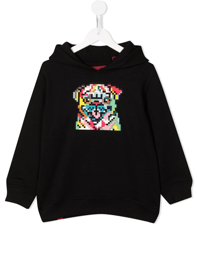 Mostly Heard Rarely Seen 8-bit Kids' Graphic Print Cotton Hoodie In Black